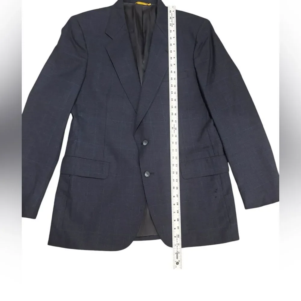 Men's Classic Navy Blue Blazer/Suit Jacket Sports Coat by Kuppenheimer-size 40R